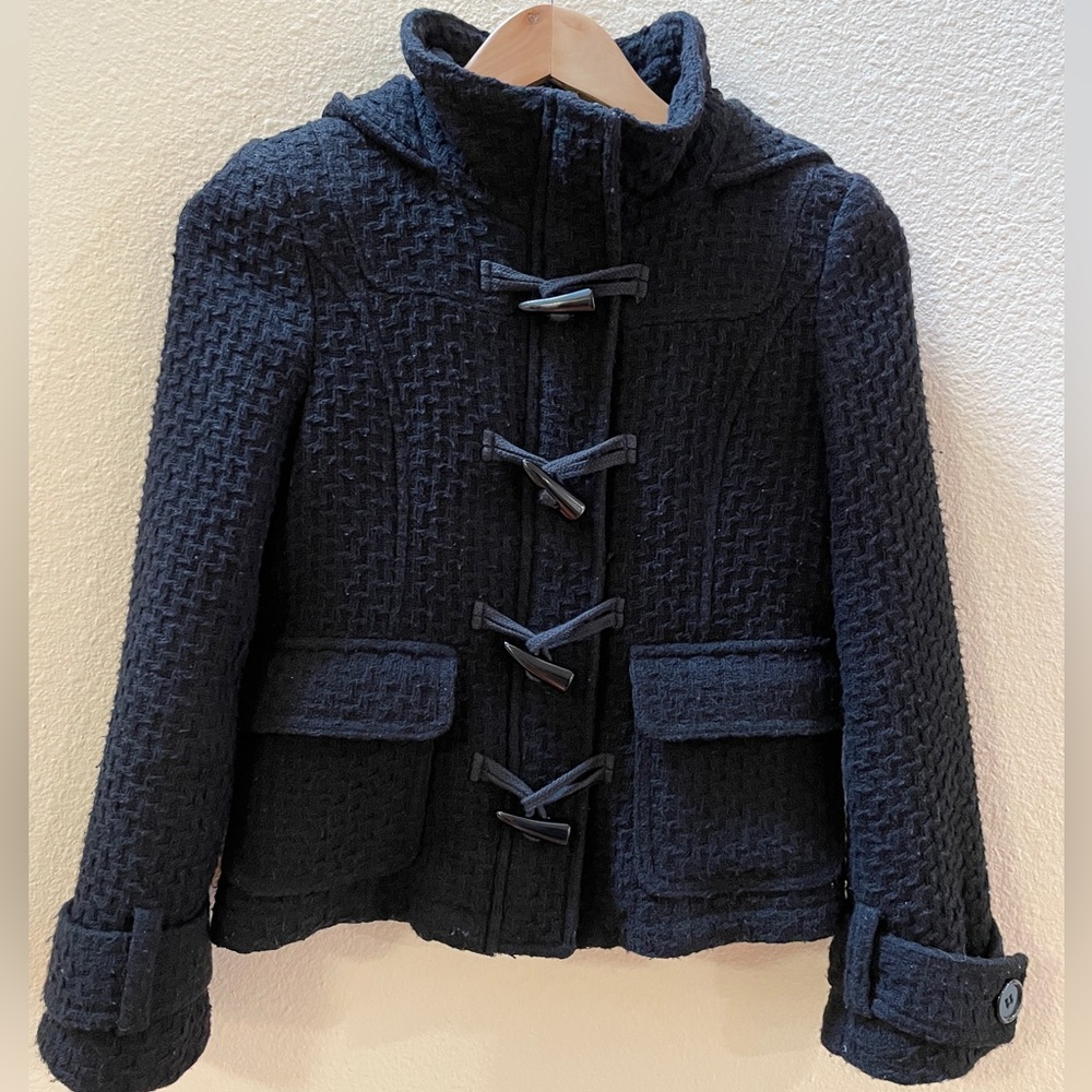 ARTIFACTS wood-blend toggle coat